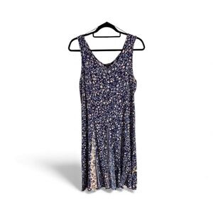 RELATIVITY:Women’s XL Adorable Blue and White Flirty Dress